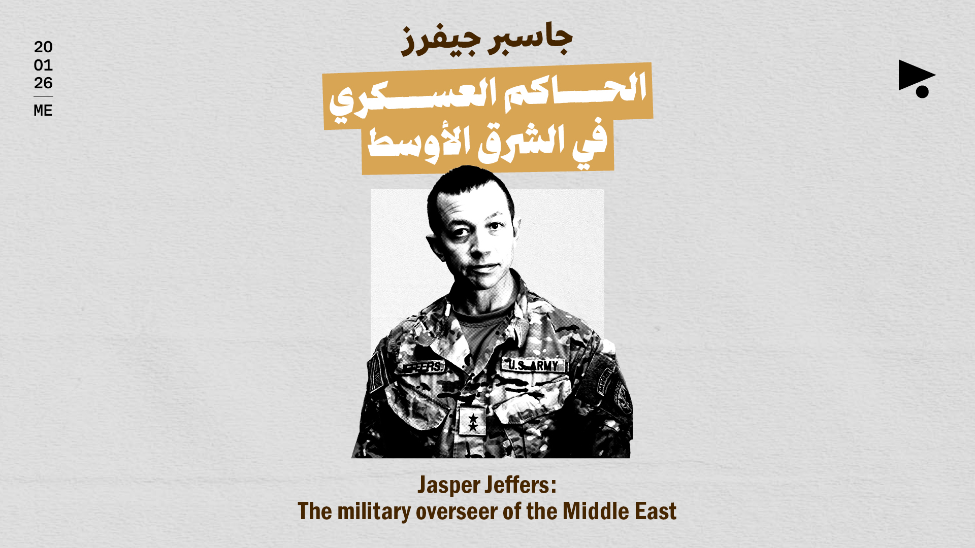 جاسبر جيفرز: الحاكم العسكري في الشرق الأوسط