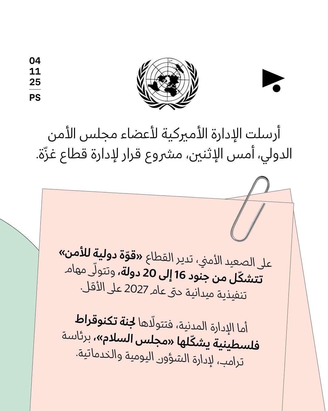 مشروع قرار أميركي أمام مجلس الأمن