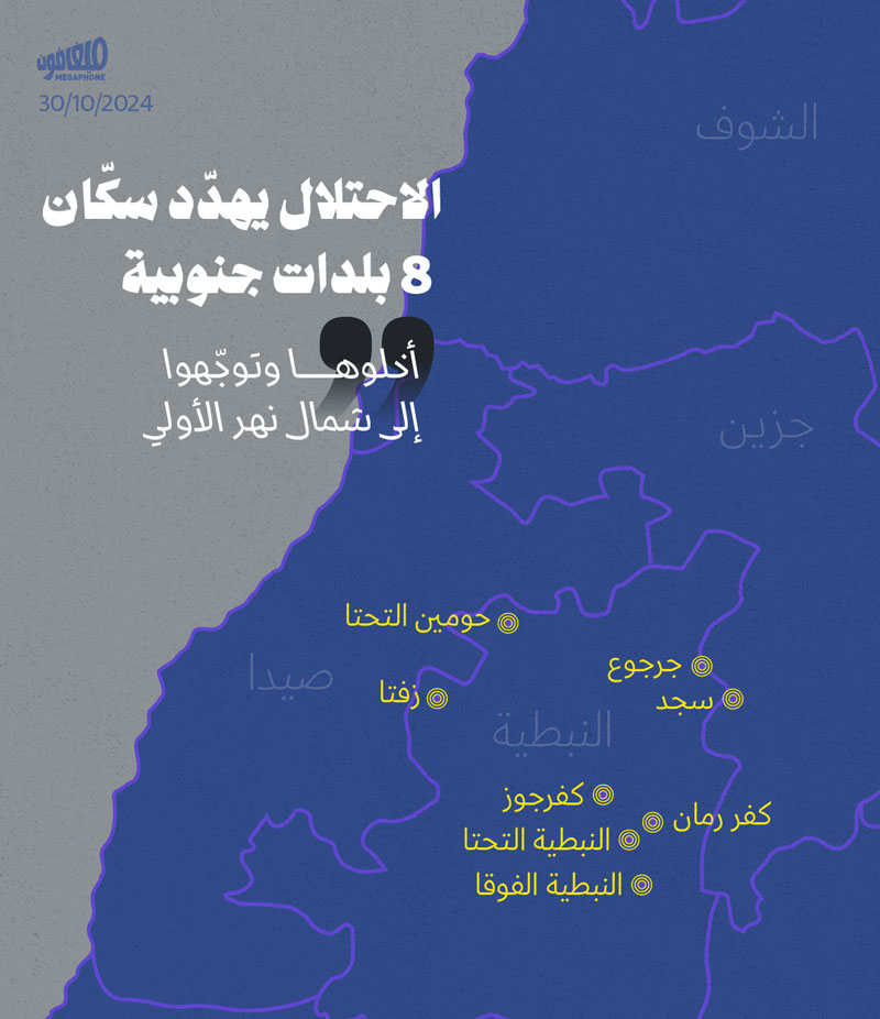 الاحتلال يهدّد سكّان 8 بلدات جنوبية