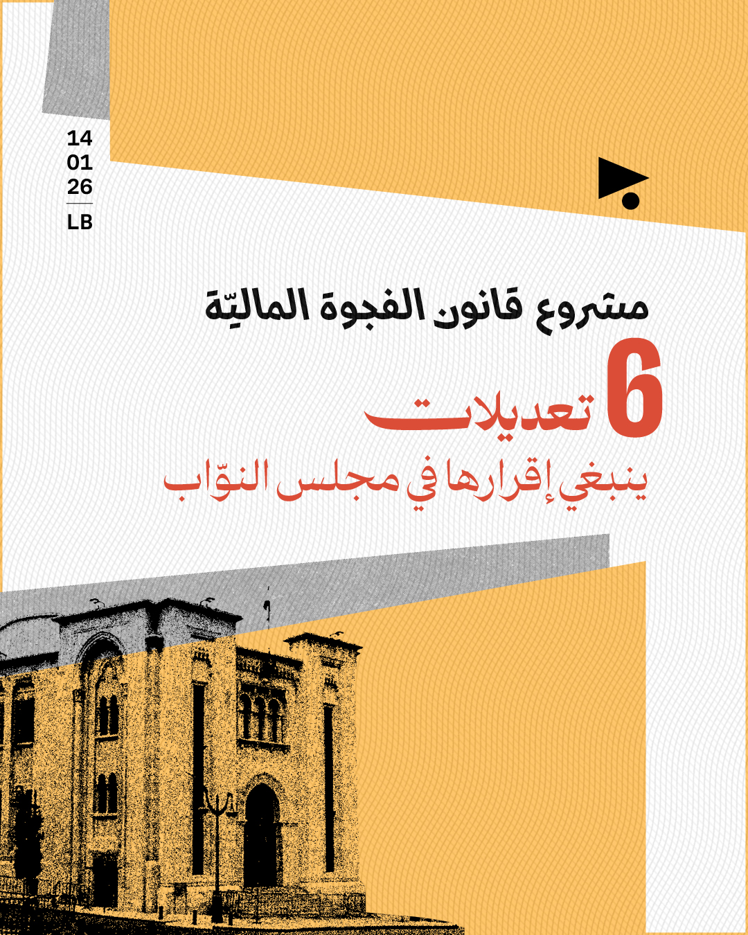 مشروع قانون الفجوة الماليّة: 6 تعديلات ينبغي إقرارها في مجلس النوّاب