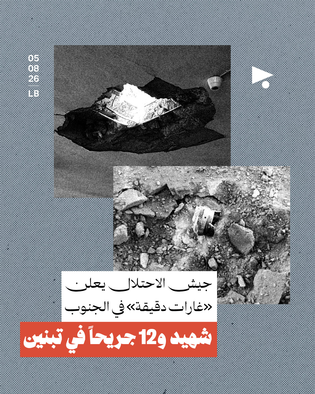 جيش الاحتلال يعلن «غارات دقيقة» في الجنوب