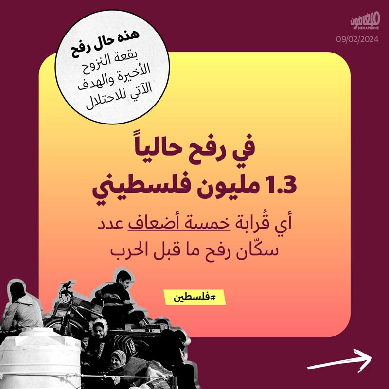 هذه حال رفح، بقعة النزوح الأخيرة والهدف الآتي للاحتلال