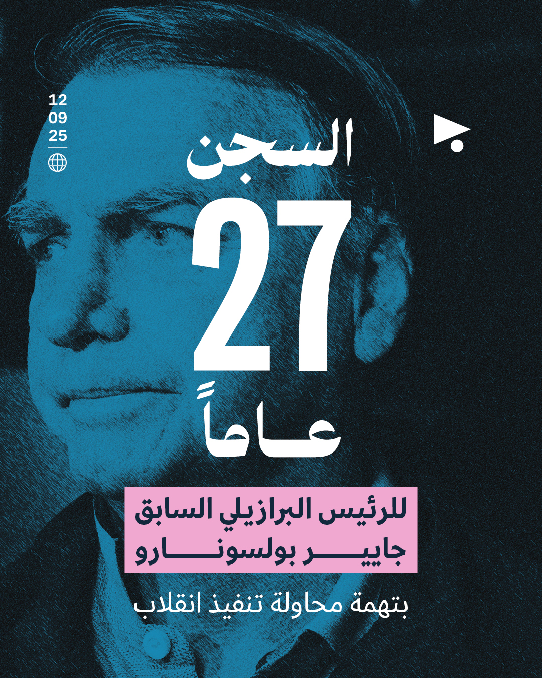 السجن 27 عاماً للرئيس البرازيلي السابق جايير بولسونارو بتهمة محاولة تنفيذ انقلاب 