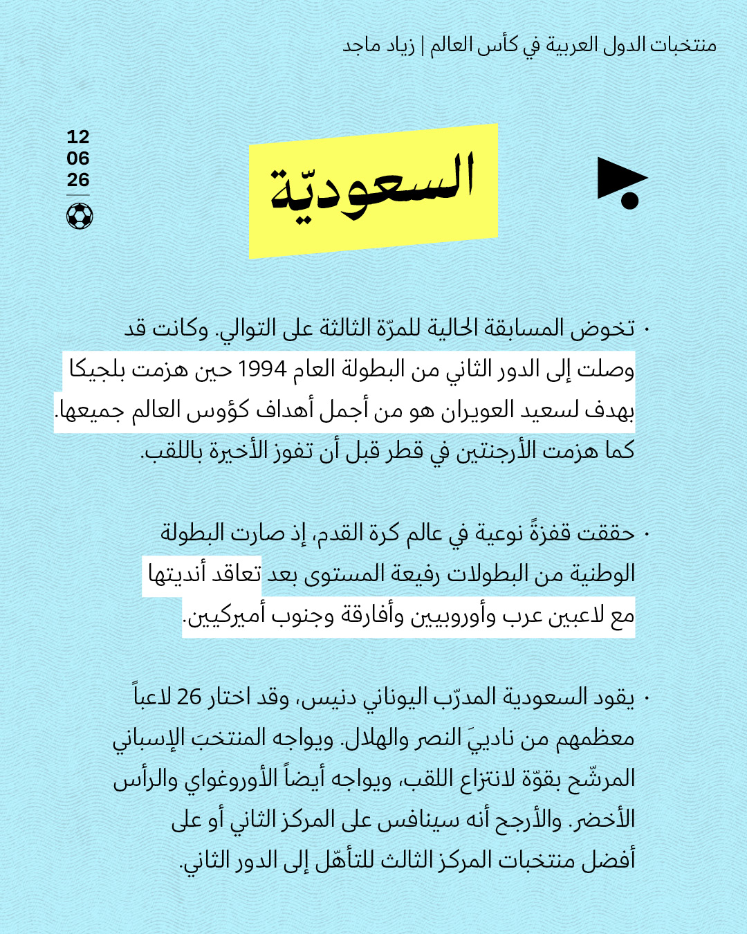 <strong>منتخبات الدول العربية في كأس العالم</strong>