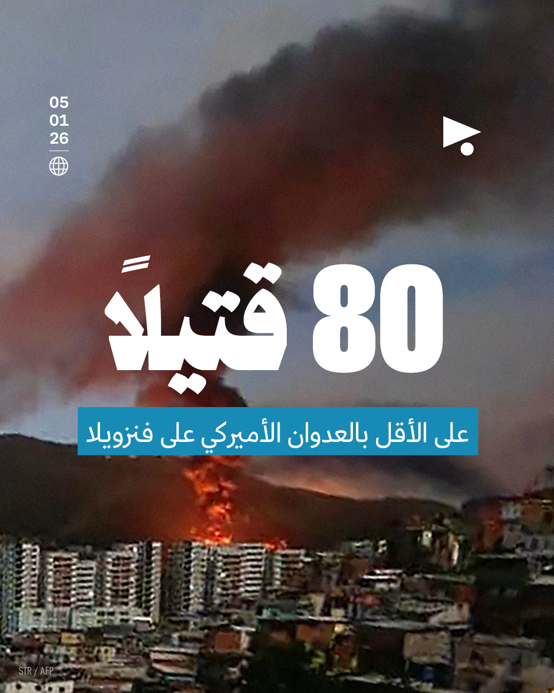 80 قتيلاً على الأقل بالعدوان الأميركي على فنزويلا