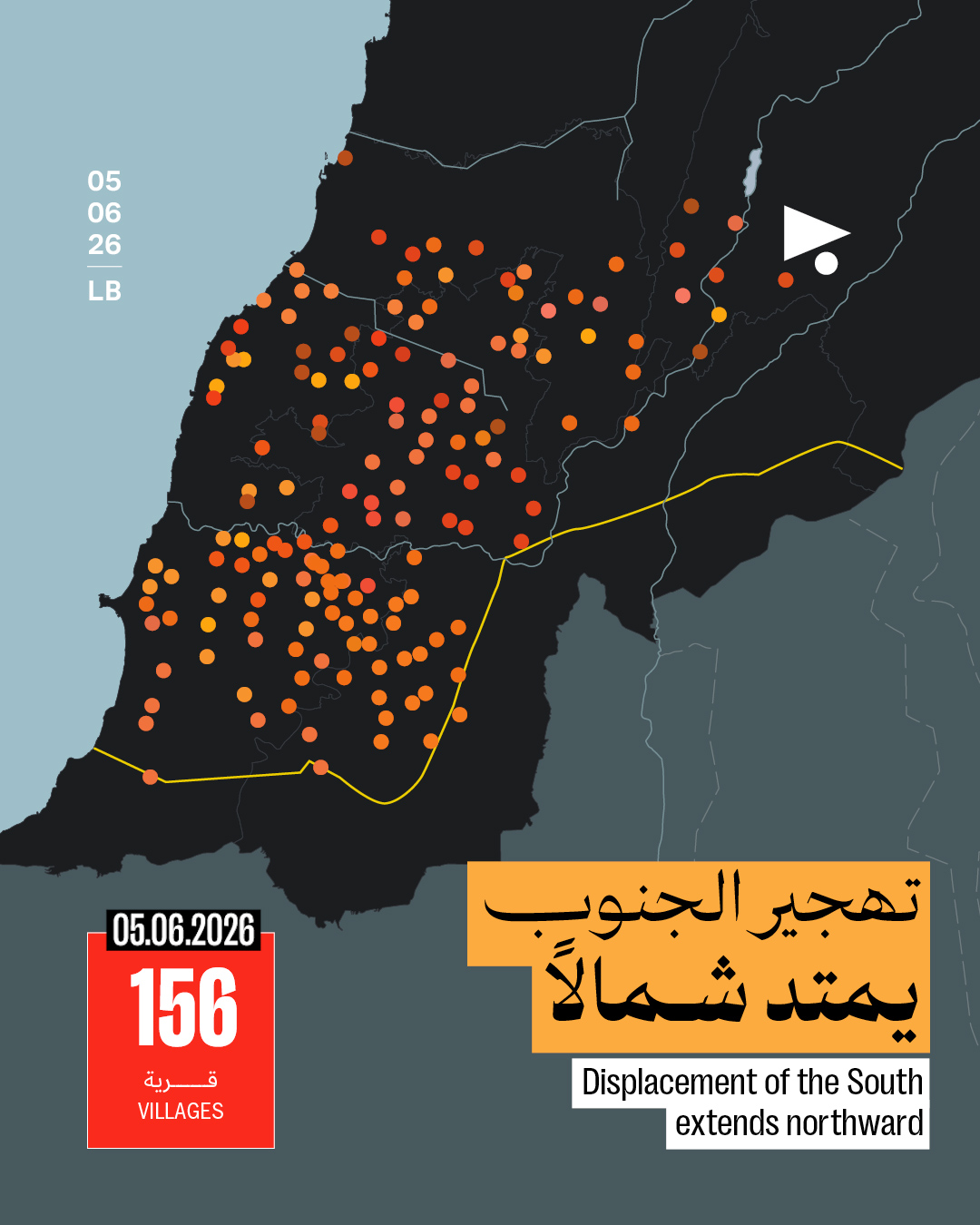 تهجير الجنوب يمتد شمالاً