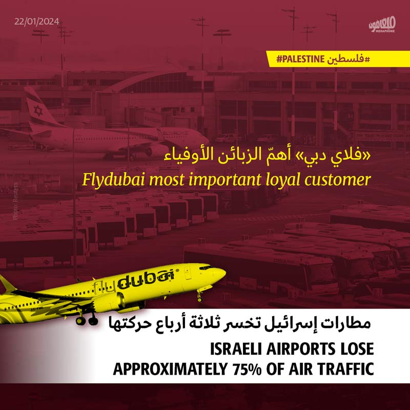 مطارات إسرائيل تخسر ثلاثة أرباع حركتها