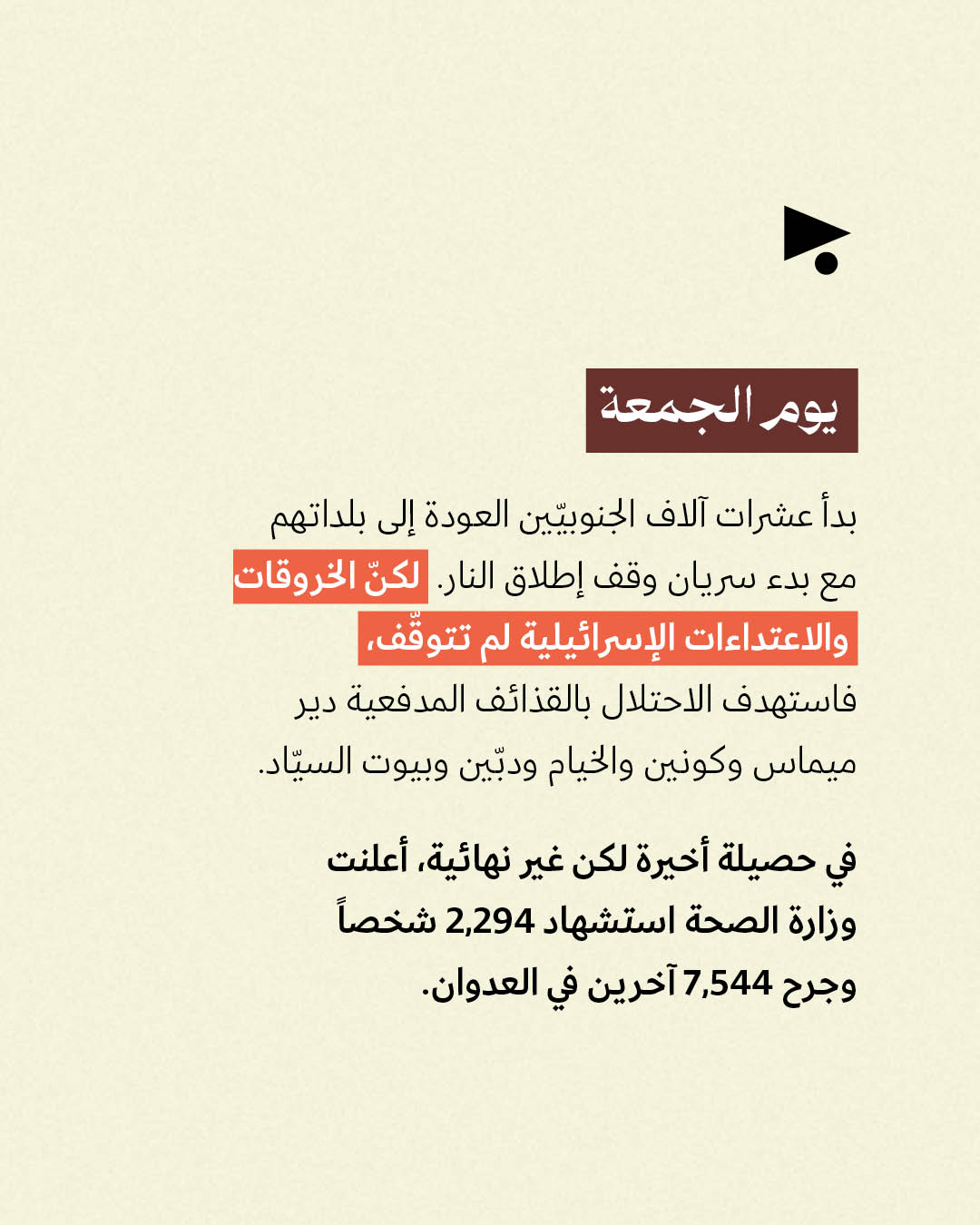 <strong>العدوان على لبنان: الأسبوع السابع 13 - 19 نيسان</strong>