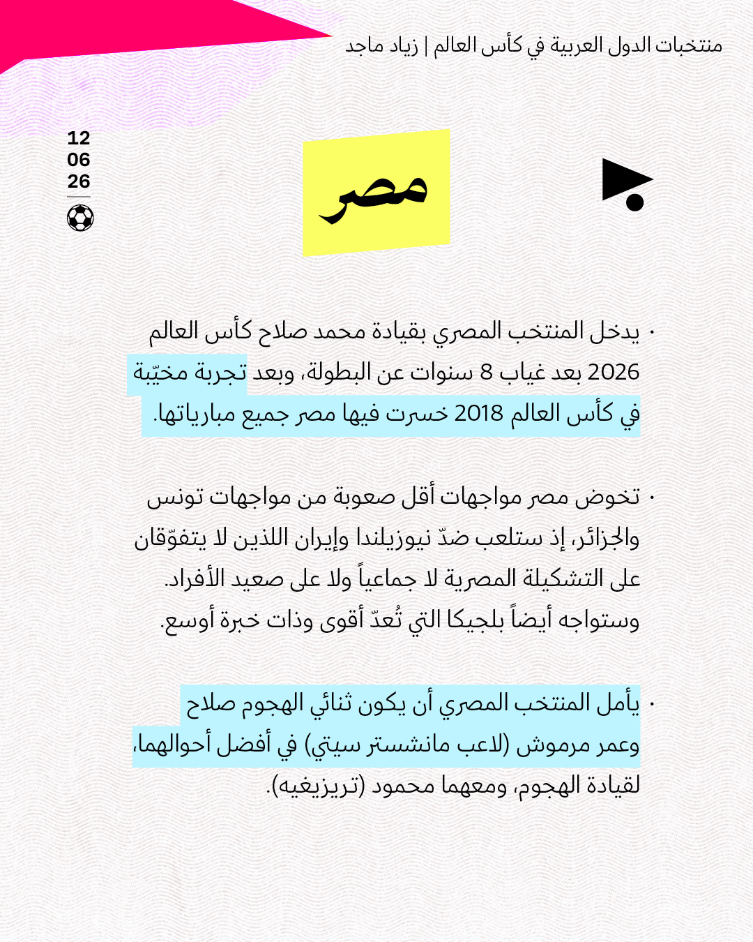 <strong>منتخبات الدول العربية في كأس العالم</strong>