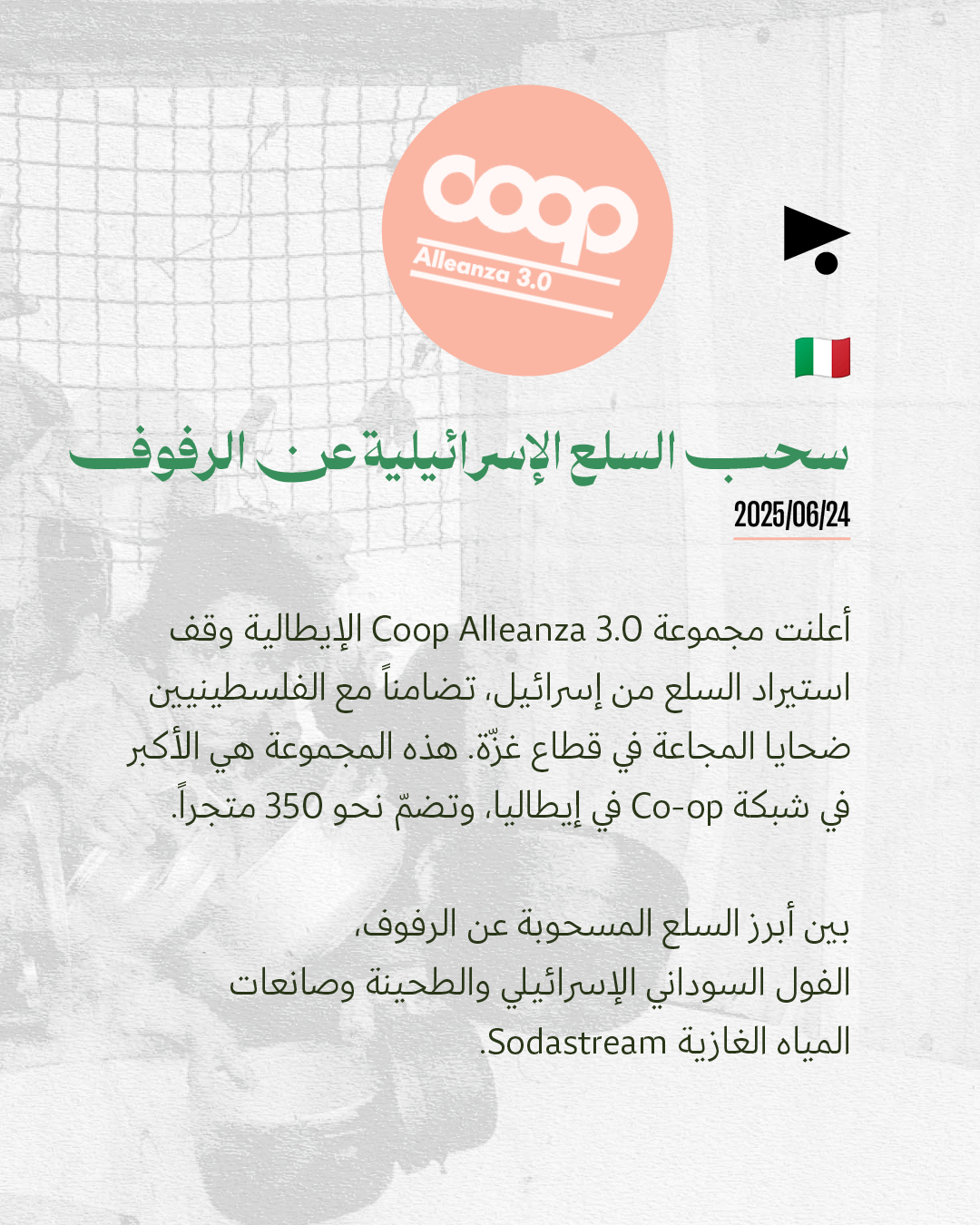 <strong>مقاطعة من حول العالم للمؤسّسات الإسرائيلية</strong>