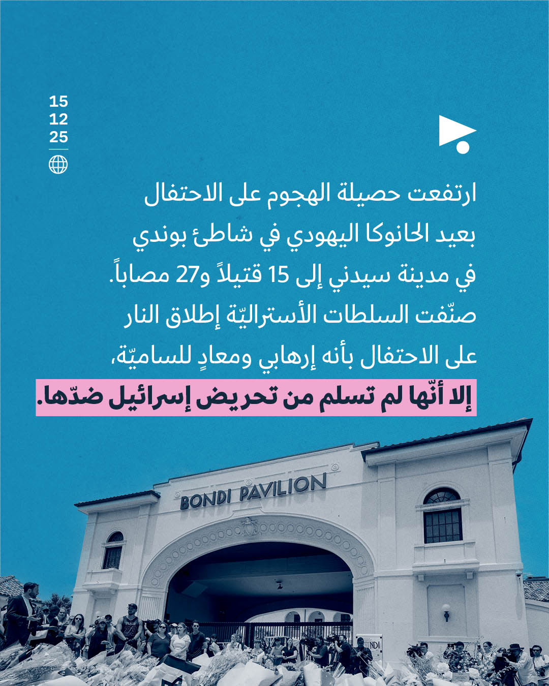 <strong>الهجوم على احتفالٍ يهوديّ في سيدني</strong>