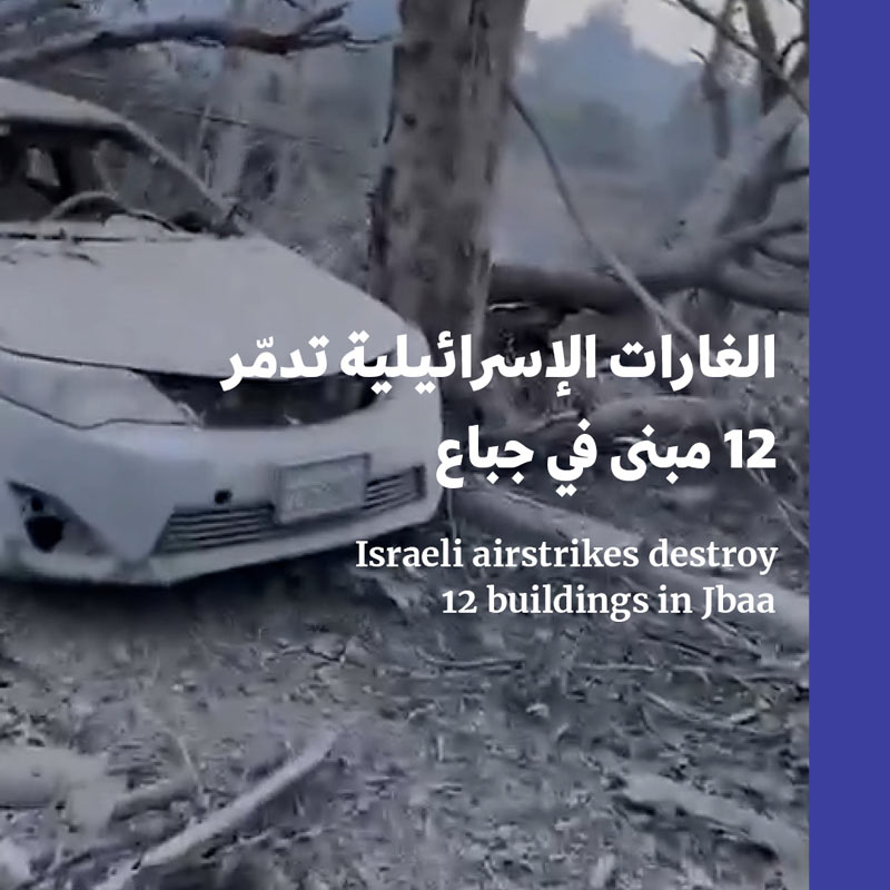 الغارات الإسرائيلية تدمّر 12 مبنى في جباع