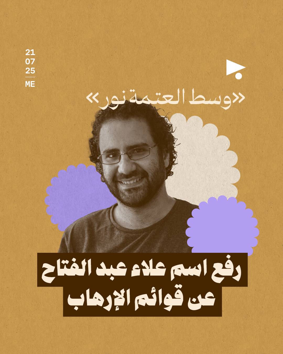 رفع اسم علاء عبد الفتاح عن قوائم الإرهاب