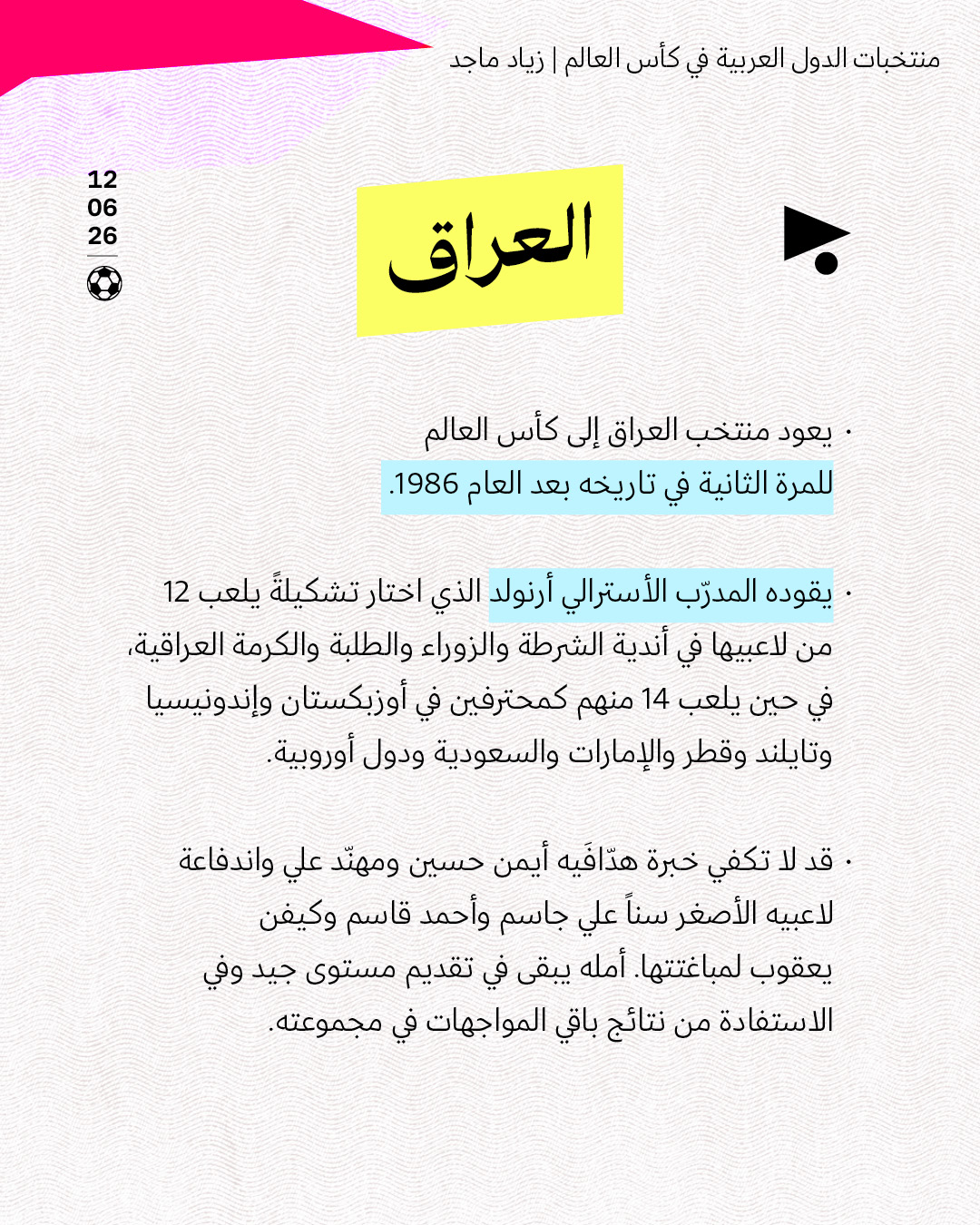 <strong>منتخبات الدول العربية في كأس العالم</strong>