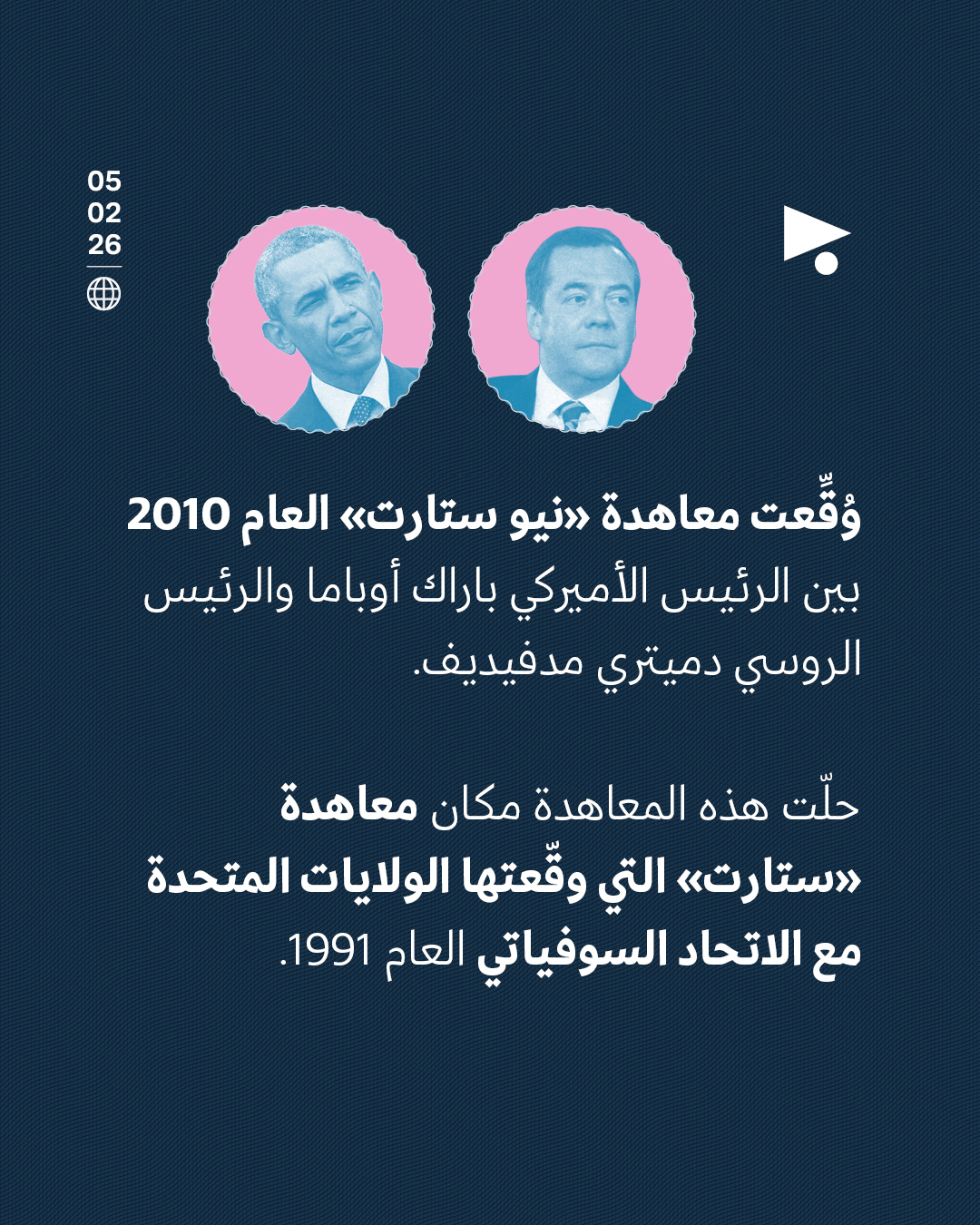 <strong>قلقٌ من عودة السباق إلى التسلّح النووي بانتهاء صلاحية معاهدة «نيو ستارت»</strong>