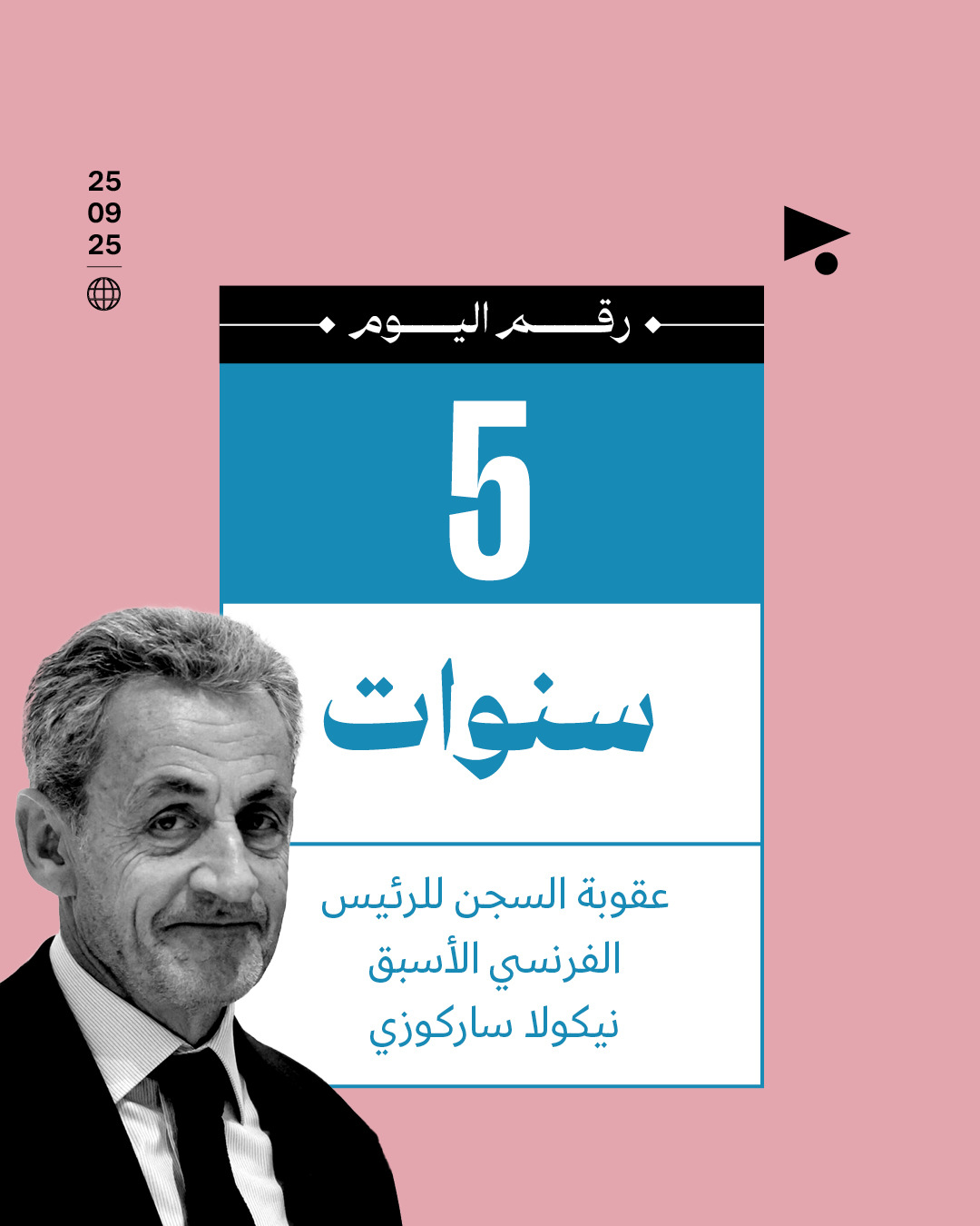 5 سنوات عقوبة السجن للرئيس الفرنسي الأسبق نيكولا ساركوزي 