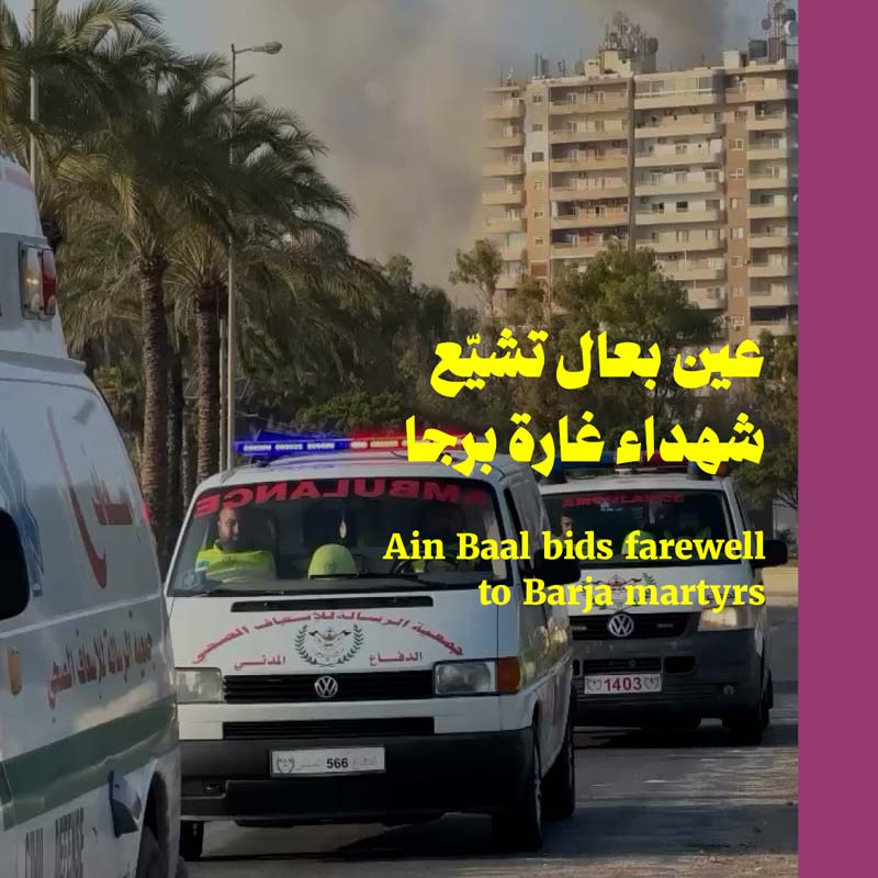 عين بعال تشيّع شهداء غارة برجا