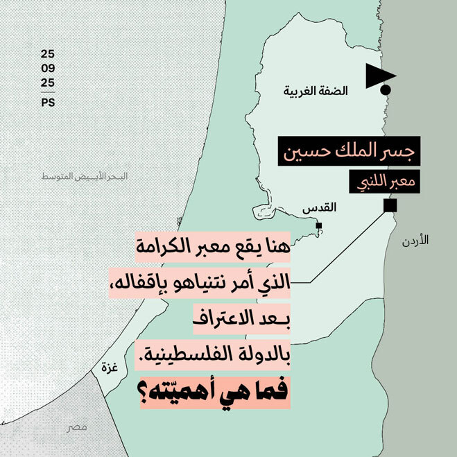 عن أهمية معبر الكرامة بالنسبة للضفّة الغربية