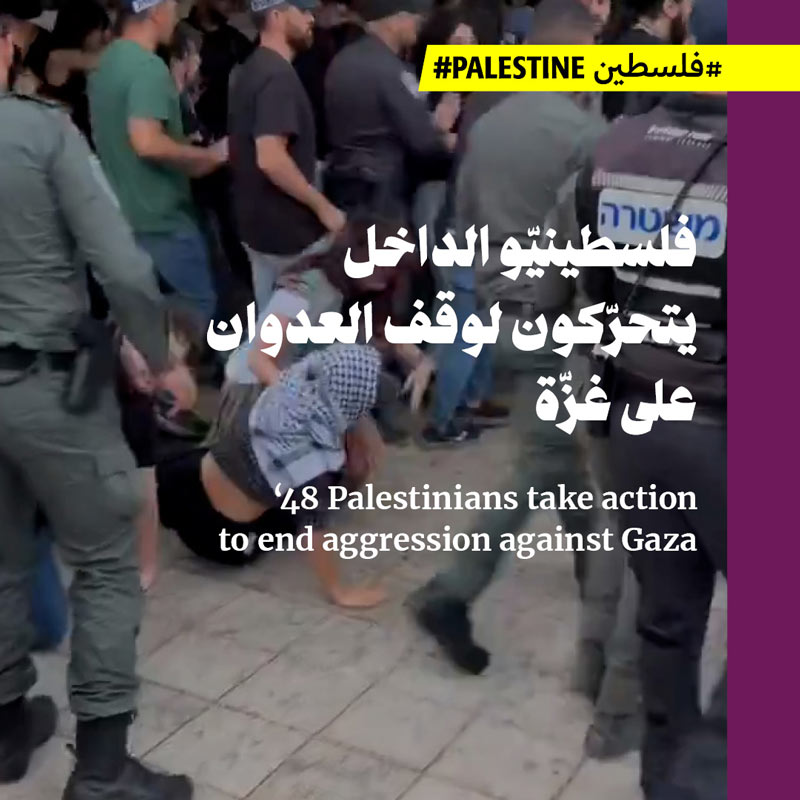 فلسطينيّو الداخل يتحرّكون لوقف العدوان على غزّة