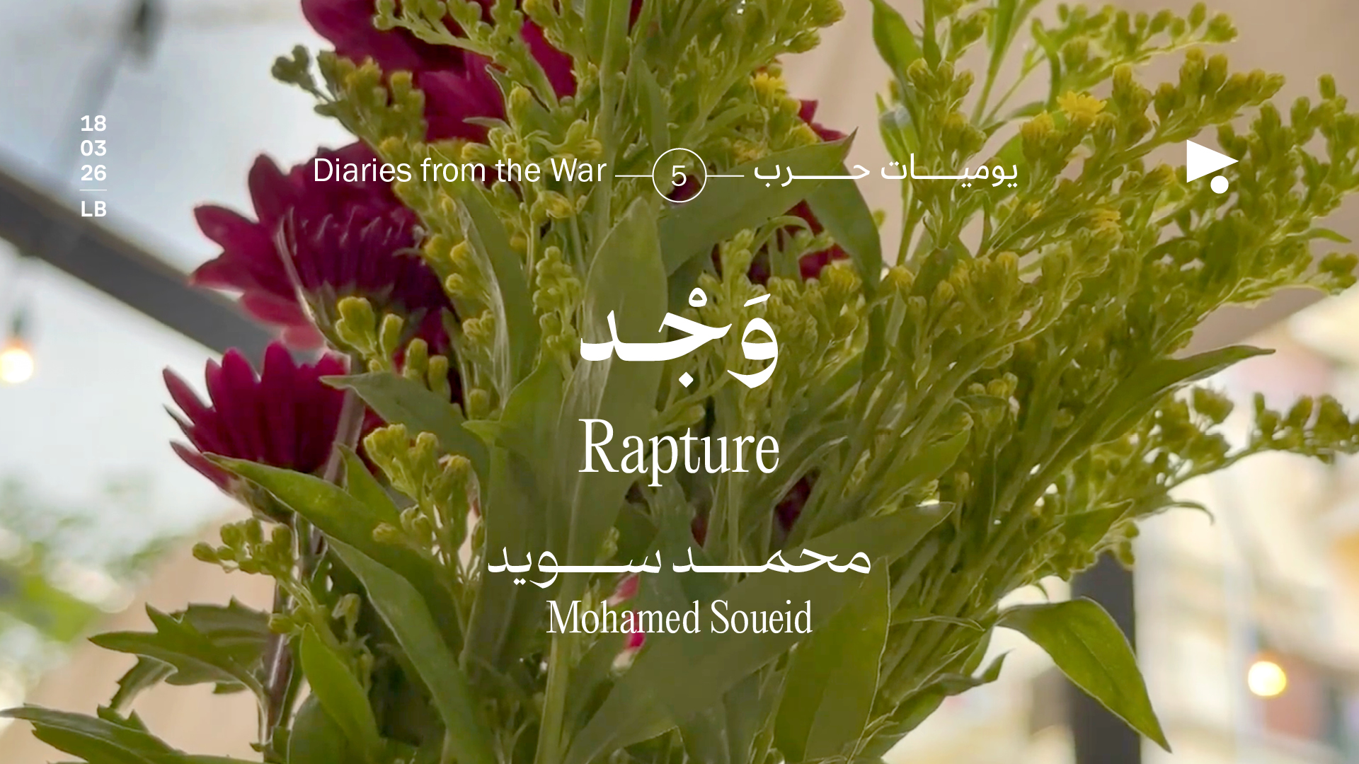 يوميات حرب (5): وَجْد