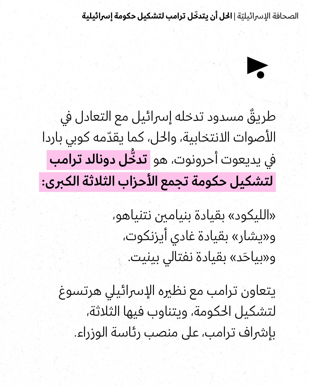 <strong>مختارات من الصحافة الإسرائيلية 28/10/2026</strong>