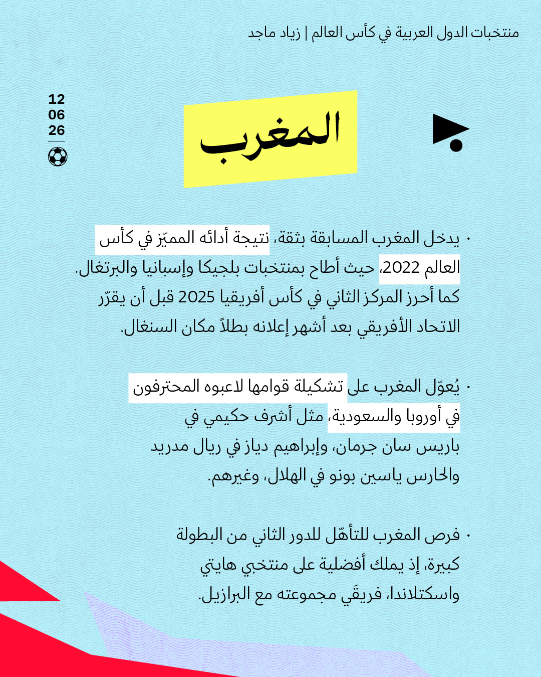 <strong>منتخبات الدول العربية في كأس العالم</strong>