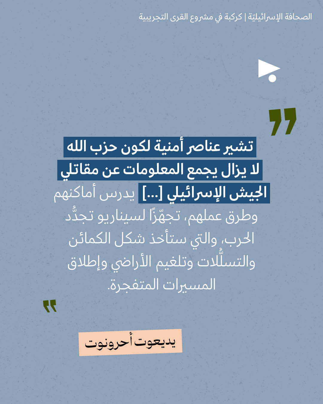 <strong>مختارات من الصحافة الإسرائيلية 3/9/2026</strong>