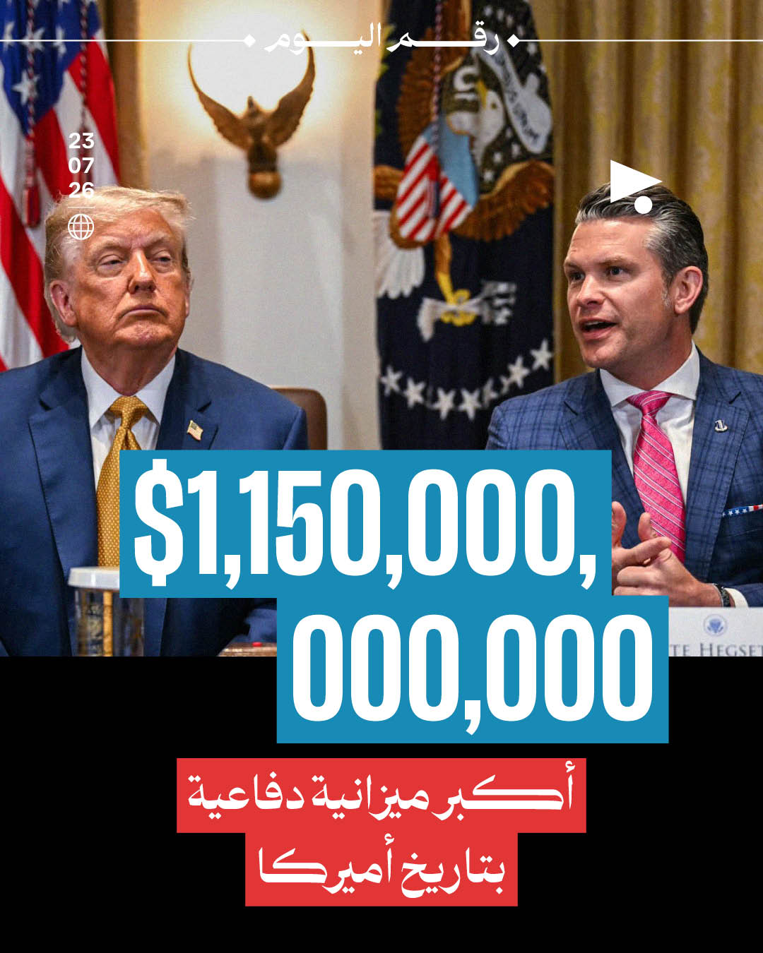 $1,150,000,000,000: أكبر ميزانية دفاعية بتاريخ أميركا