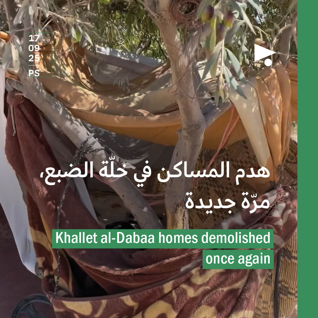 هدم المساكن في خلّة الضبع، مرّة جديدة