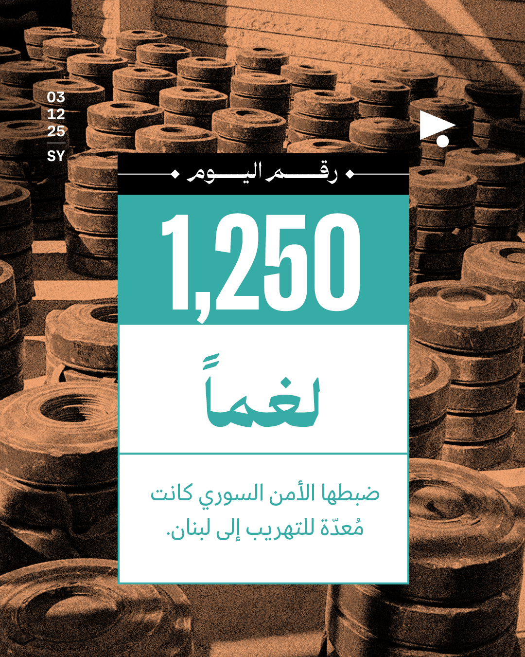1,250 لغماً 