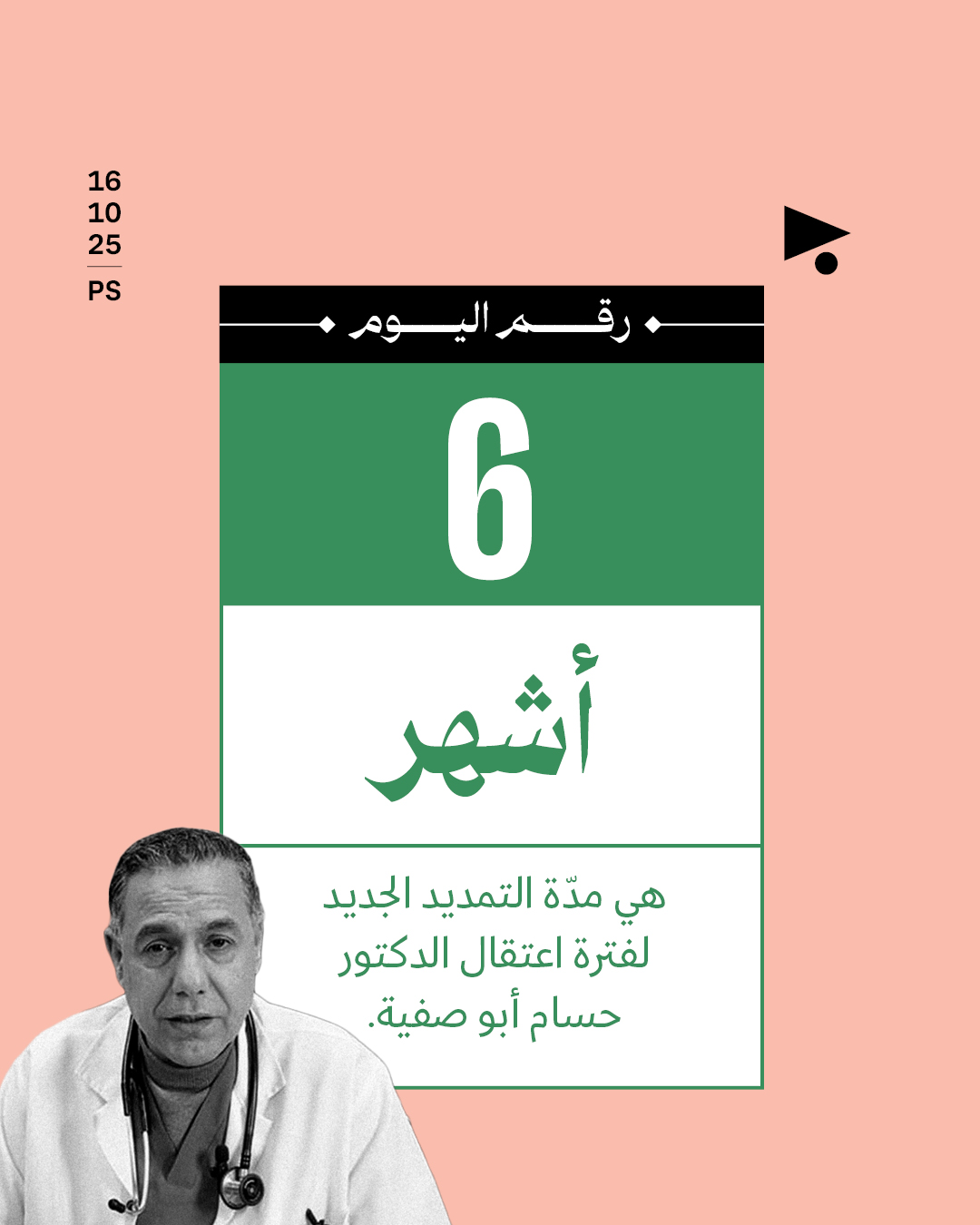 6 أشهر هي مدّة التمديد الجديد لفترة اعتقال الدكتور حسام أبو صفية.