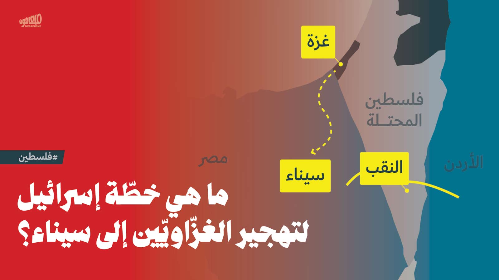 ما هي خطّة إسرائيل لتهجير الغزّاويّين إلى سيناء؟