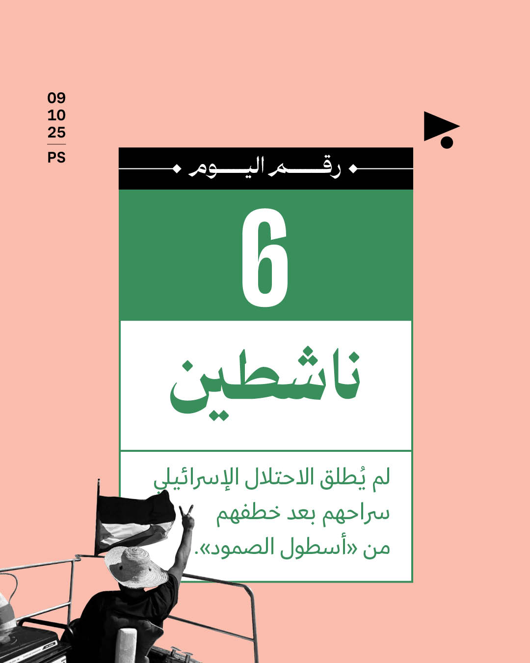 6 ناشطين لم يُطلق الاحتلال الإسرائيلي سراحهم بعد خطفهم من «أسطول الصمود» 