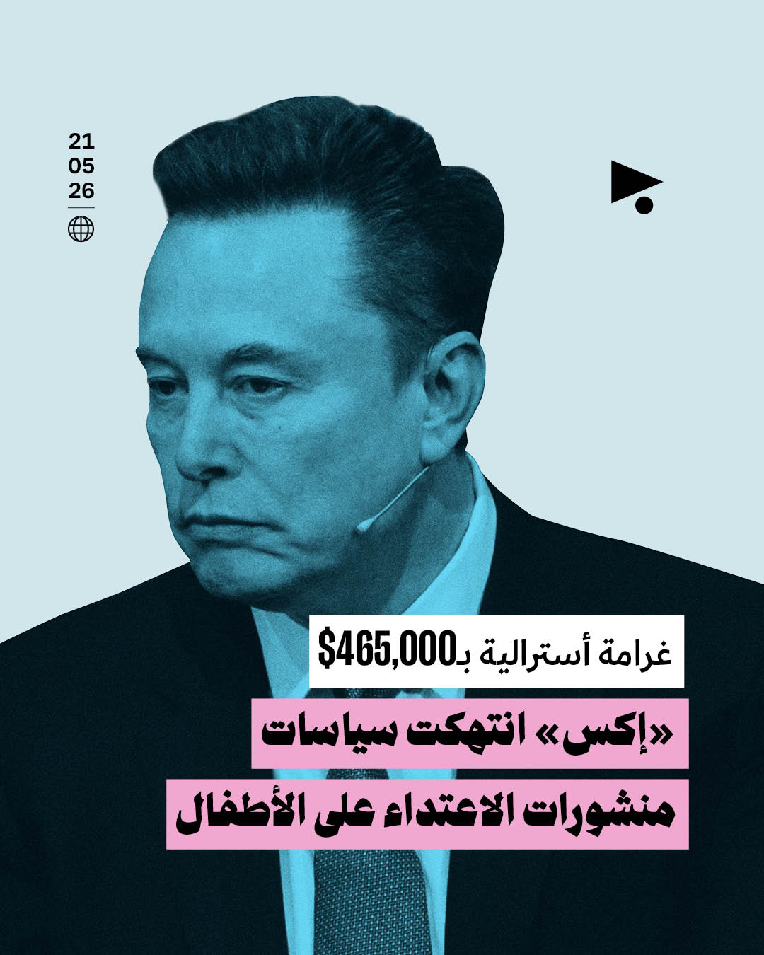 غرامة أسترالية بـ465,000$: «إكس» انتهكت سياسات منشورات الاعتداء على الأطفال