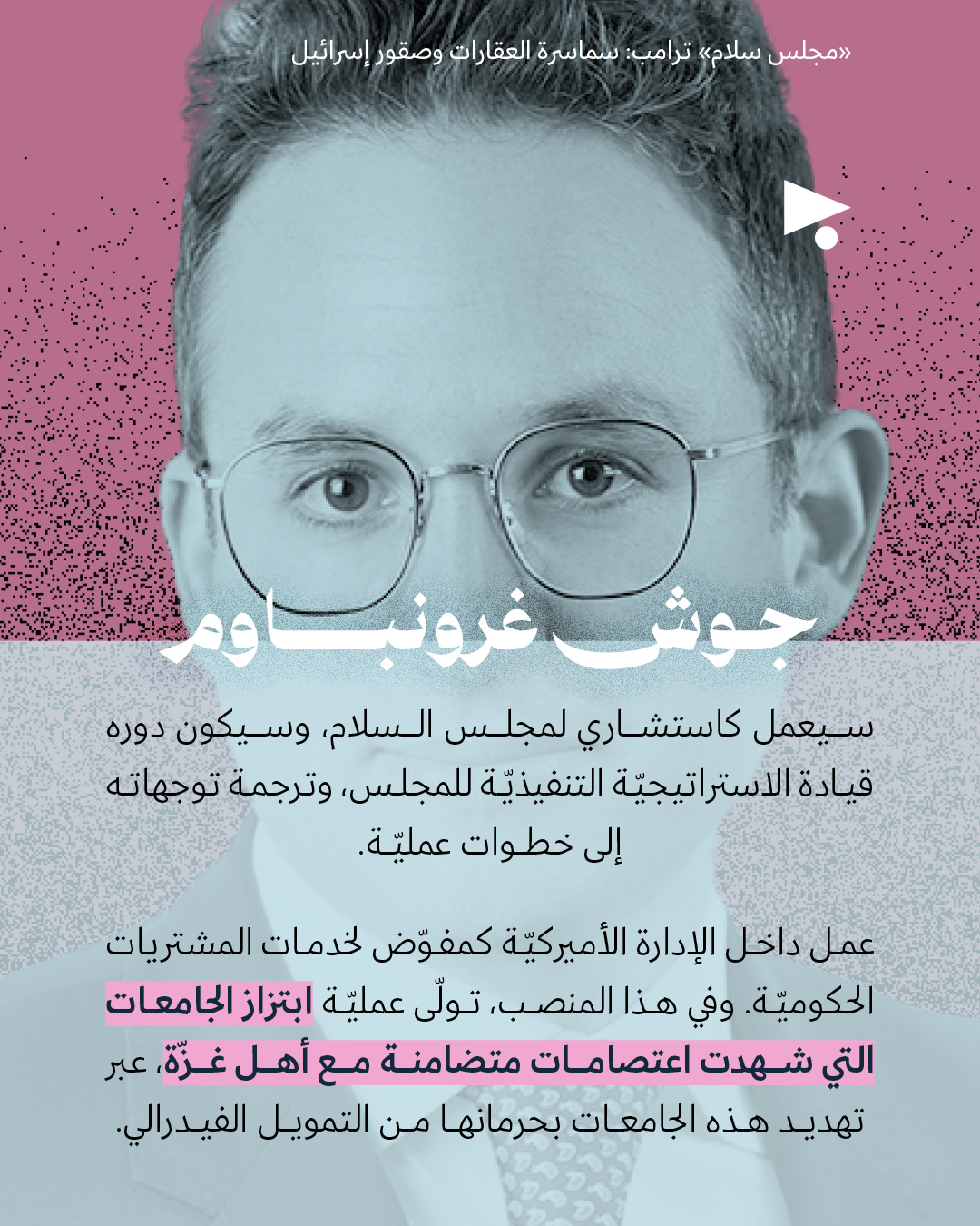 <strong>«مجلس سلام» ترامب: سماسرة العقارات وصقور إسرائيل</strong>