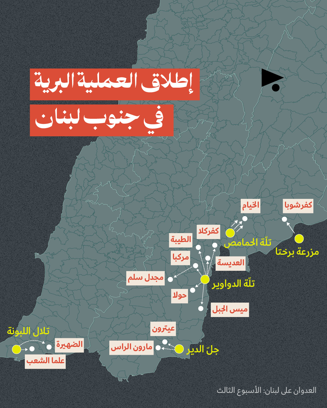 <strong>العدوان على لبنان: الأسبوع الثالث 16 - 22 آذار 2026</strong>