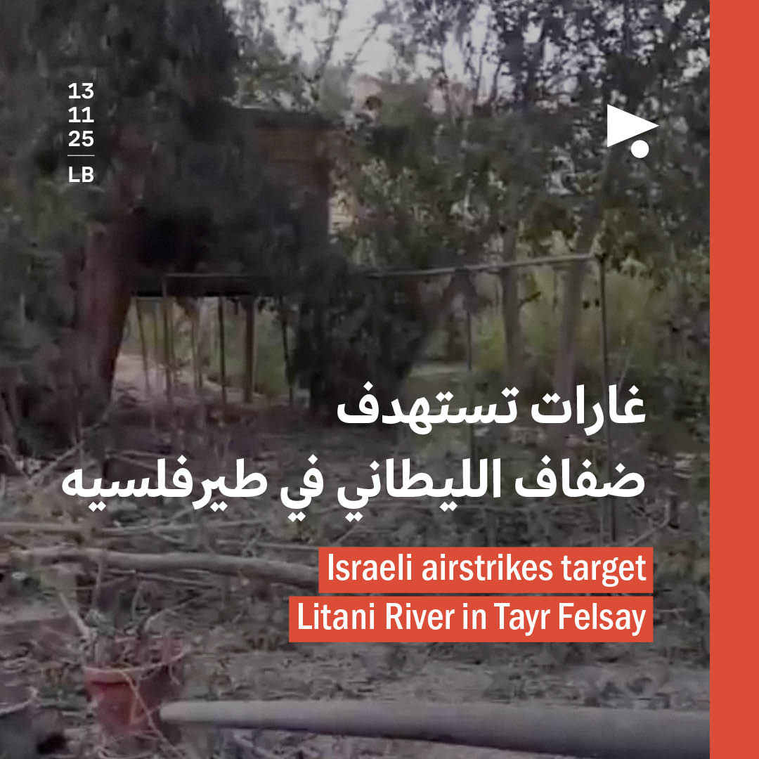 غارات تستهدف ضفاف الليطاني في طيرفلسيه 