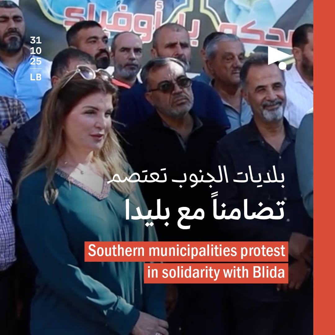 بلديات الجنوب تعتصم تضامناً مع بليدا 