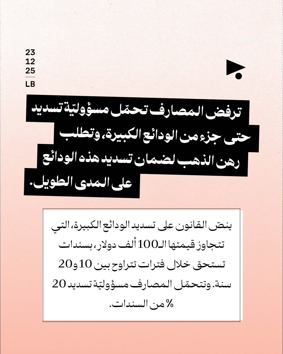 <strong>المصارف تواجه قانون الفجوة: هاتوا الذهب والمال العام</strong>