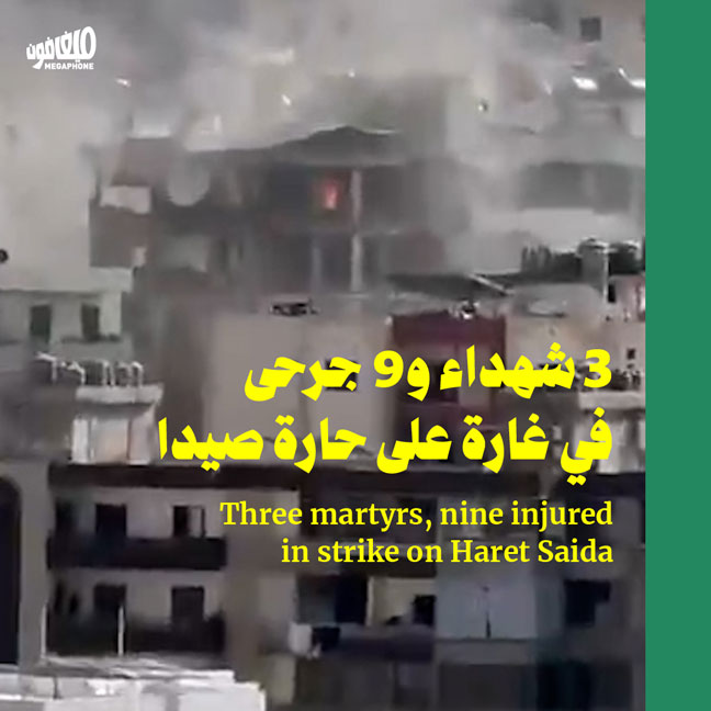 3 شهداء و9 جرحى في غارة على حارة صيدا
