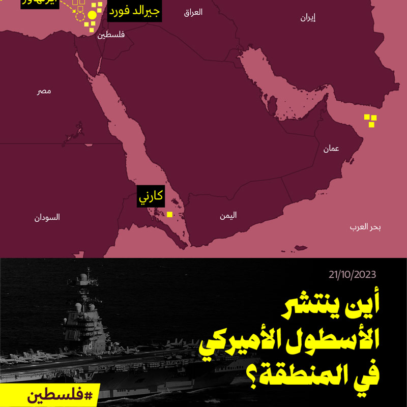 أين ينتشر الأسطول الأميركي في المنطقة؟