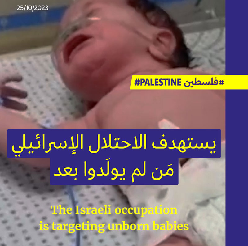 الاحتلال يستهدف مَن لم يولَدوا بعد: أجنّة ورُضَّع ونساء حوامل بخطر